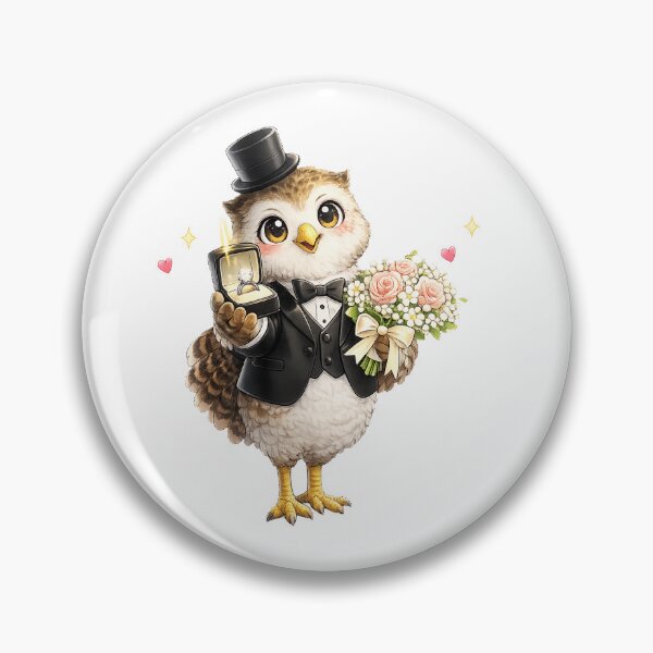 Item preview, Owl Groom Wedding Engagement Party designed and sold by QuiteOrbit.