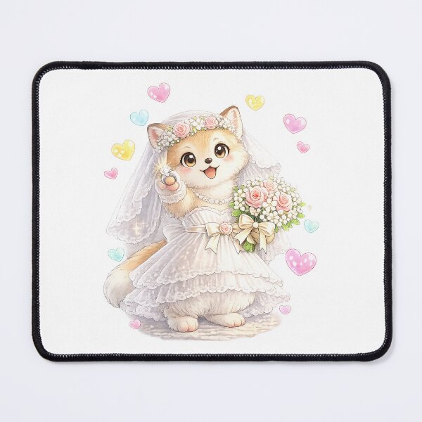 Item preview, Cute Fox Bride Wedding Anniversary Gift designed and sold by QuiteOrbit.