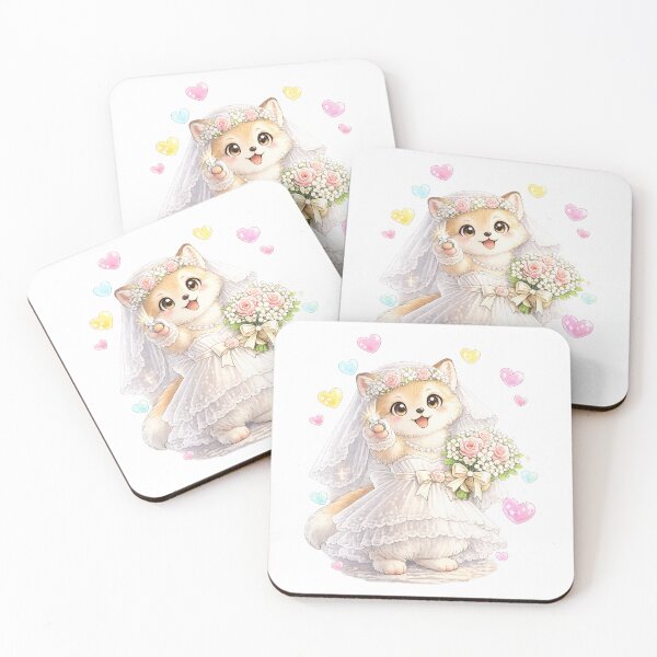 Item preview, Cute Fox Bride Wedding Anniversary Gift designed and sold by QuiteOrbit.