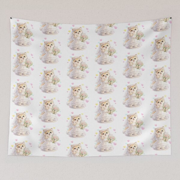Item preview, Cute Fox Bride Wedding Anniversary Gift designed and sold by QuiteOrbit.