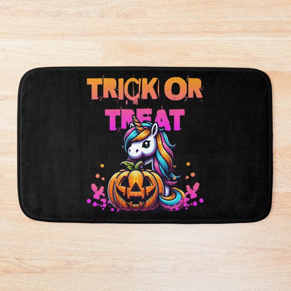 Item preview, Halloween Trick or Treat Unicorn With Pumpkin designed and sold by The Retromotel.