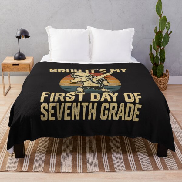 Item preview, Bruh It's My First Day of Seventh Grade Funny Back to School Design designed and sold by kiralynstration.