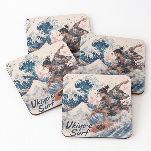 Item preview, Ukiyo-e Surf | Neo Edo designed and sold by Neo Edo Studio.