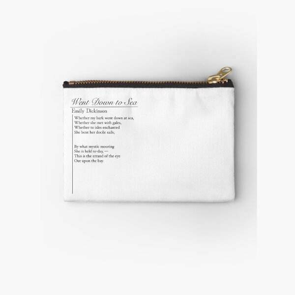 Item preview, Whether My Bark Went Down at Sea — Emily Dickinson Maritime Poetry Art designed and sold by The Prose Atelier.
