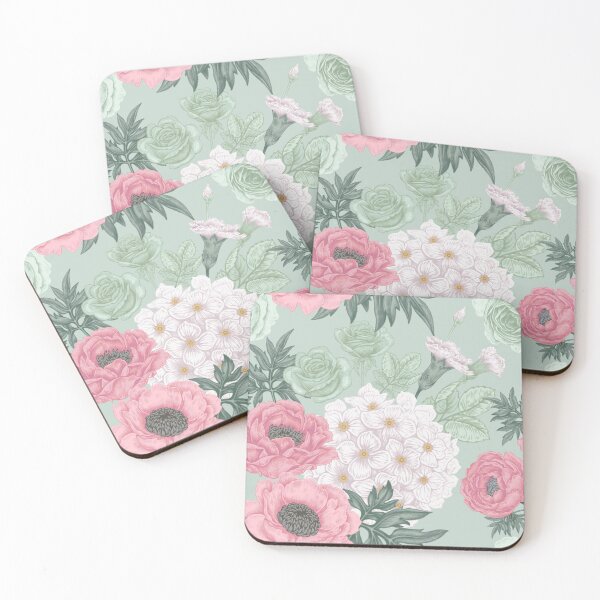 Item preview, Elegant Pastel Green Chinoiserie Floral Seamless Pattern designed and sold by SugarCore.