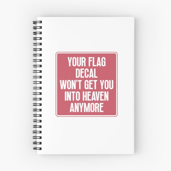Item preview, YOUR FLAG DECAL WONT GET YOU INTO HEAVEN ANYMORE designed and sold by Dondonmart.