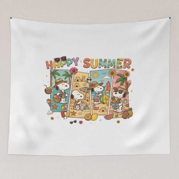 Item preview, Snoopy Happy Summer Beach Vacation Tropical Vibes designed and sold by DamianRoy88.