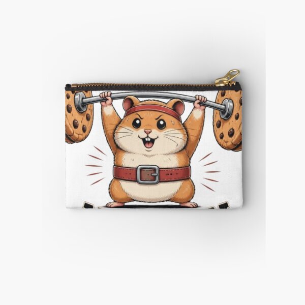 Item preview, No Pain No Gain Funny Gym Hamster Cookie Weightlifting Pun designed and sold by Ankushpc.