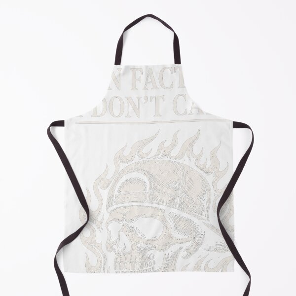 Item preview, Fun Fact I Don't Care Skull Cap Flames designed and sold by JMDesignHub.