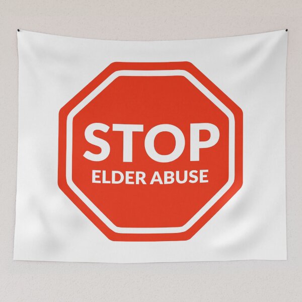 Item preview, Stop elder abuse  designed and sold by Rachel the Artist .