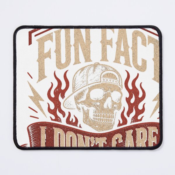 Item preview, Fun Fact I Don't Care Skull Cap Grunge Design designed and sold by JMDesignHub.
