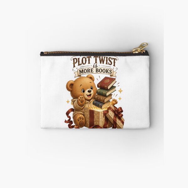 Item preview, My Favorite Plot Twist Is More Books Teddy Bear Sticker designed and sold by DreamTags Studio.