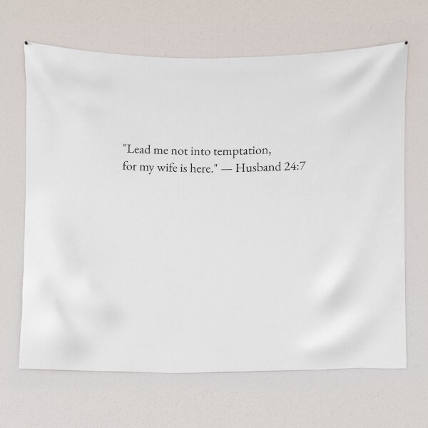 Item preview, Funny Bible Verse Parody Husband Wife Joke designed and sold by RobbApple.