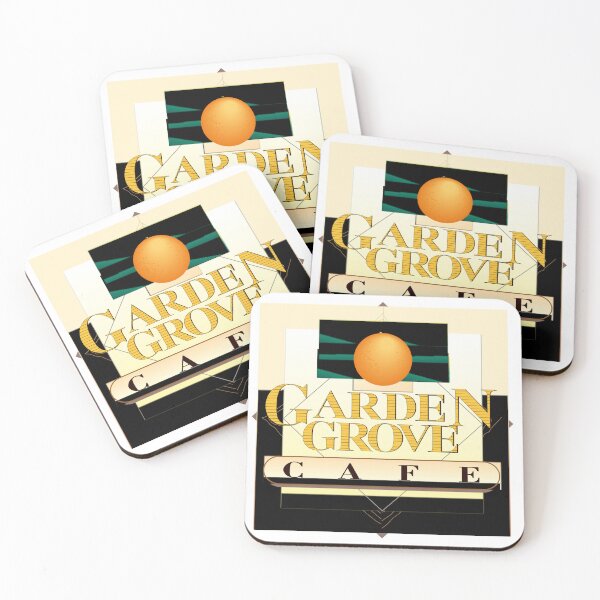 Item preview, Garden Grove Cafe Retro Orange Art Deco Logo designed and sold by Leonwaterfall.