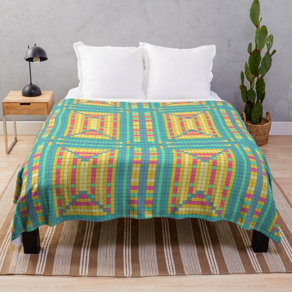 Item preview, Pixel Plaid Pattern Retro Geometric Art designed and sold by Zaya_art.