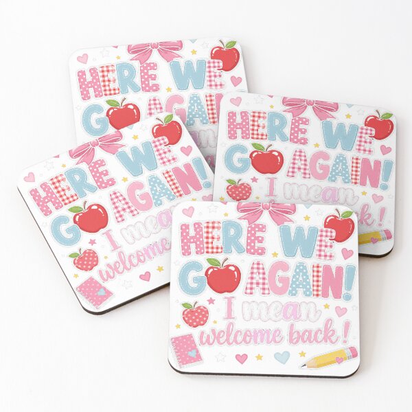 Item preview, Here We Go Again Back To School Teacher Student designed and sold by JMDesignHub.