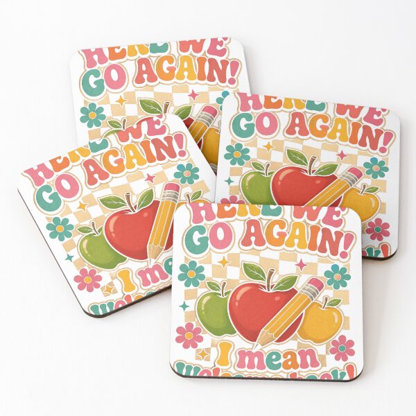 Item preview, Retro Back to School Here We Go Again Teacher designed and sold by JMDesignHub.