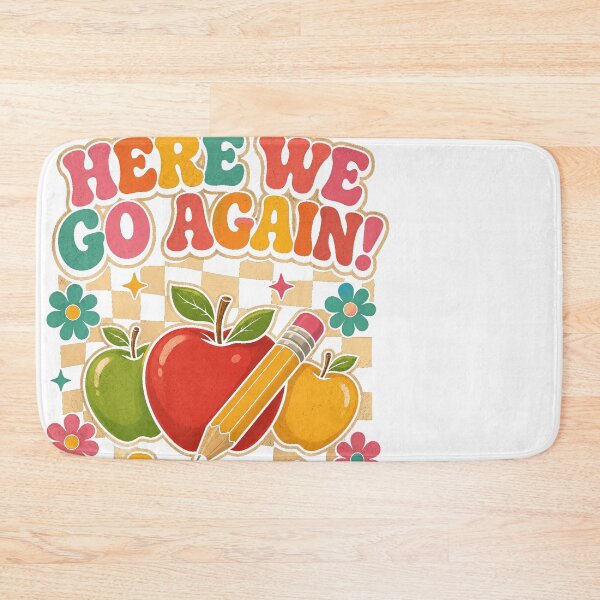 Item preview, Retro Back to School Here We Go Again Teacher designed and sold by JMDesignHub.