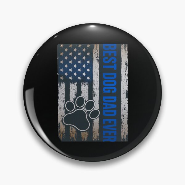 Item preview, Distressed Patriotic Best Dog Dad Ever Flag designed and sold by SoyLamderma.