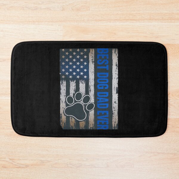 Item preview, Distressed Patriotic Best Dog Dad Ever Flag designed and sold by SoyLamderma.