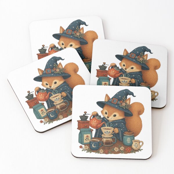 Item preview, Witch Squirrel Coffee Brewery designed and sold by AtlantiqArt.
