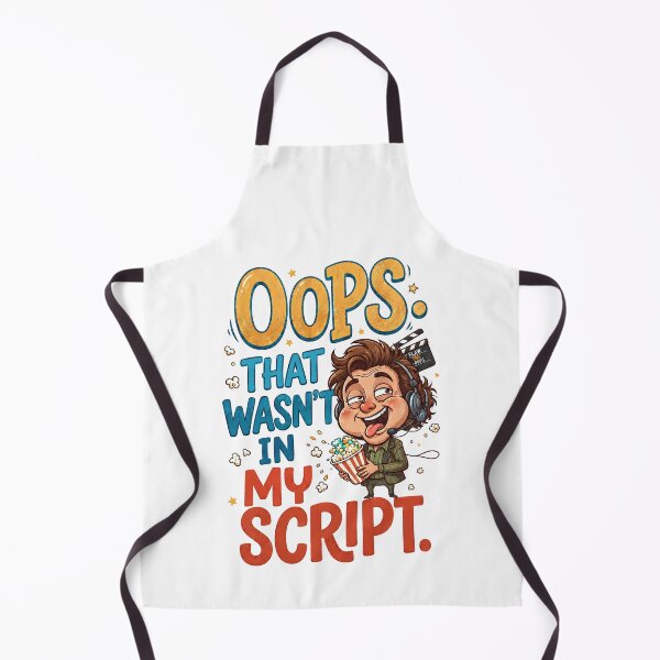Aperçu de l'œuvre Oops, That Wasn't In My Script - Funny Quote créée et vendue par DesignsCreative.