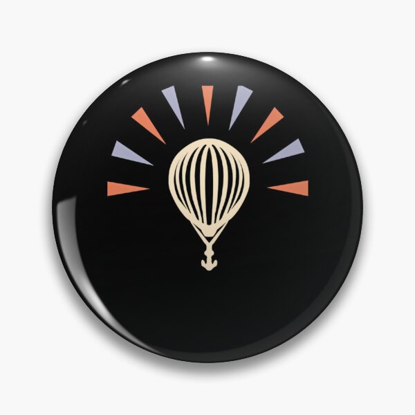 Item preview, Hot Air Balloon on a Black Background Surrounded designed and sold by nadatarek13.
