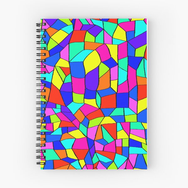 Item preview, Neon Stained Glass Mosaic: Bold Retro Pop Art Geometric Pattern designed and sold by ThiagoSDantas.
