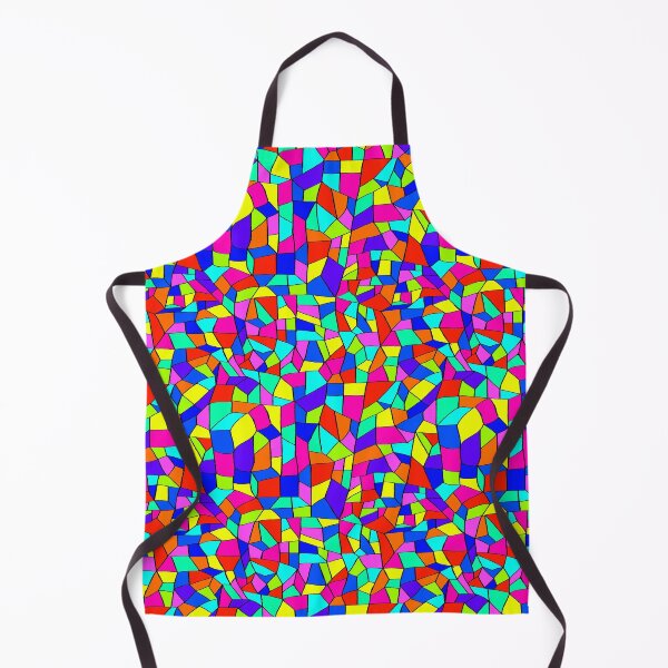 Item preview, Neon Stained Glass Mosaic: Bold Retro Pop Art Geometric Pattern designed and sold by ThiagoSDantas.
