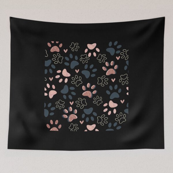Item preview, Glitter Gold and Brown Paw Print Pattern designed and sold by SoyLamderma.