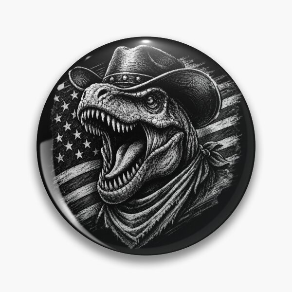 Item preview, Cowboy T-Rex Roaring with American Flag 1776 designed and sold by FREENATION2026.