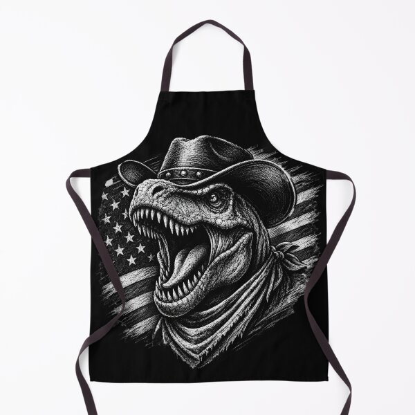 Item preview, Cowboy T-Rex Roaring with American Flag 1776 designed and sold by FREENATION2026.