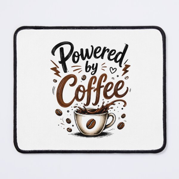 Item preview, Powered by Coffee designed and sold by nimmitrends.