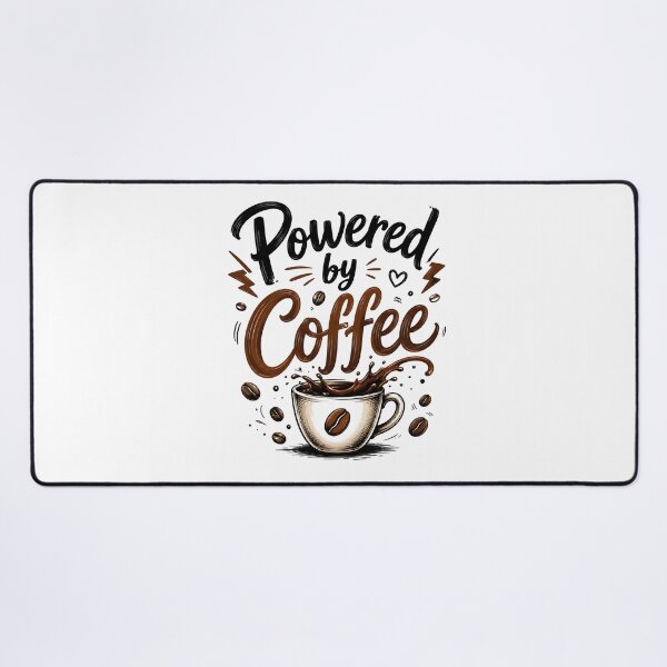 Item preview, Powered by Coffee designed and sold by nimmitrends.