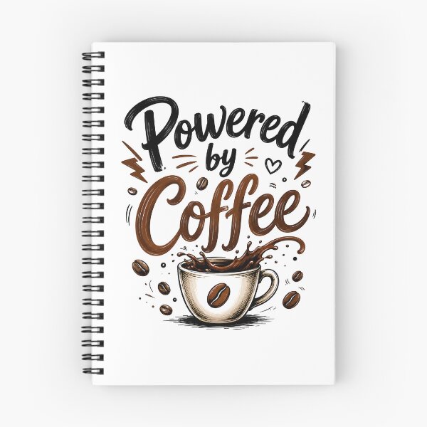 Item preview, Powered by Coffee designed and sold by nimmitrends.