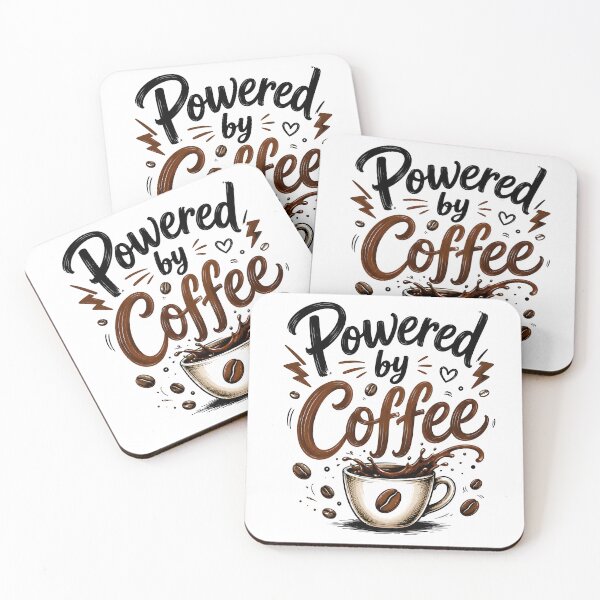 Item preview, Powered by Coffee designed and sold by nimmitrends.