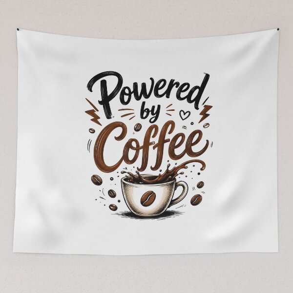 Item preview, Powered by Coffee designed and sold by nimmitrends.