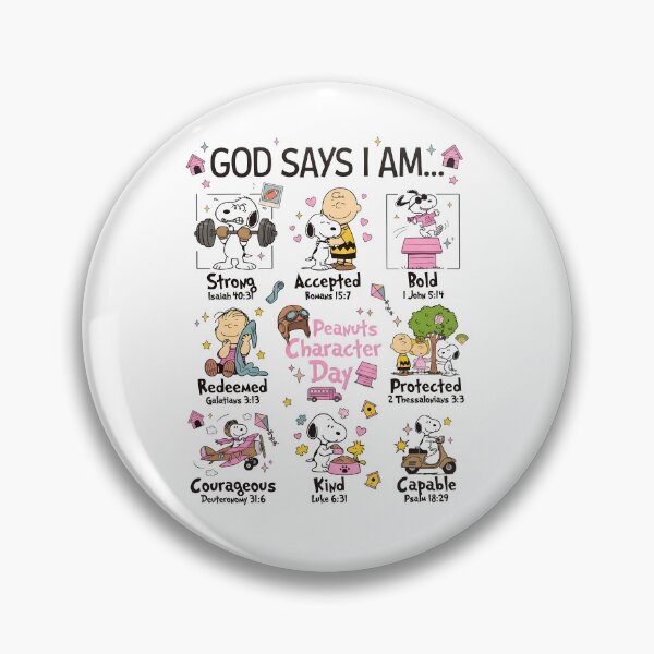 Item preview, Snoopy God Says I Am Christian Bible Verses Affirmation designed and sold by DamianRoy88.