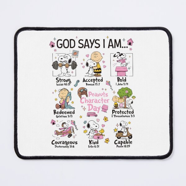 Item preview, Snoopy God Says I Am Christian Bible Verses Affirmation designed and sold by DamianRoy88.