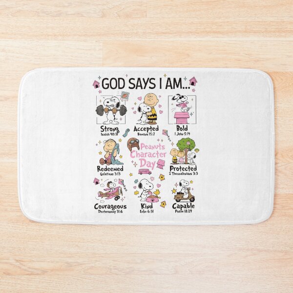 Item preview, Snoopy God Says I Am Christian Bible Verses Affirmation designed and sold by DamianRoy88.