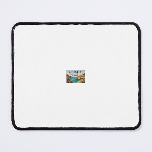 Item preview, Croatia Crystal Seas & Old Towns | Vintage Coastal Travel Poster designed and sold by DailyDose.com.