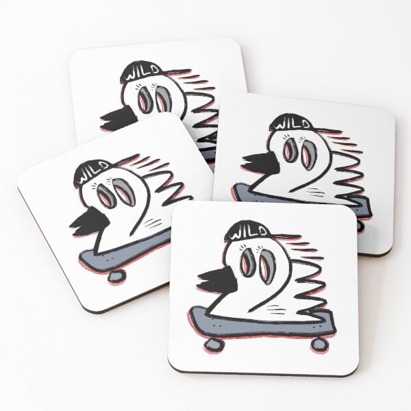 Item preview, Funny Skater Duck Wearing Backward Cap Illustration designed and sold by CuriousKingShop.