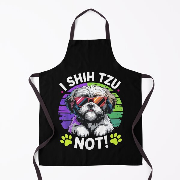 Item preview, I Shih Tzu Not Funny Retro Dog Pun designed and sold by SoyLamderma.
