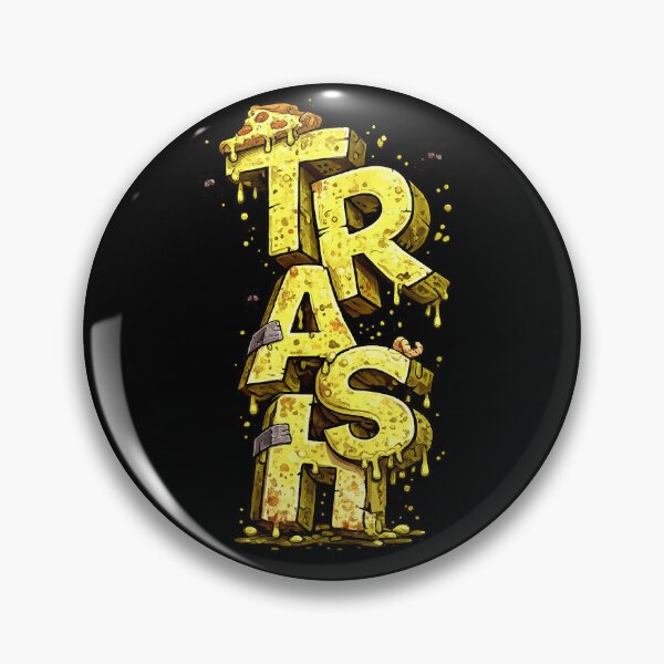 Item preview, Trash Culture Grunge Melting Cheese Pizza Typography designed and sold by snewen.