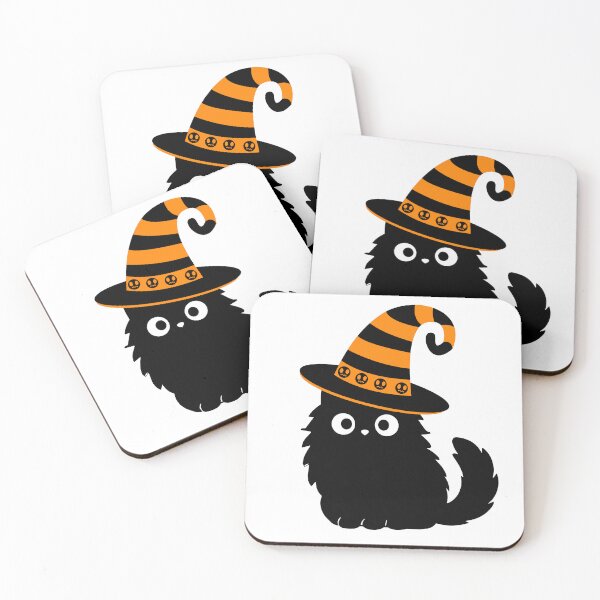 Item preview, Halloween Black Cat Cute designed and sold by The Retromotel.