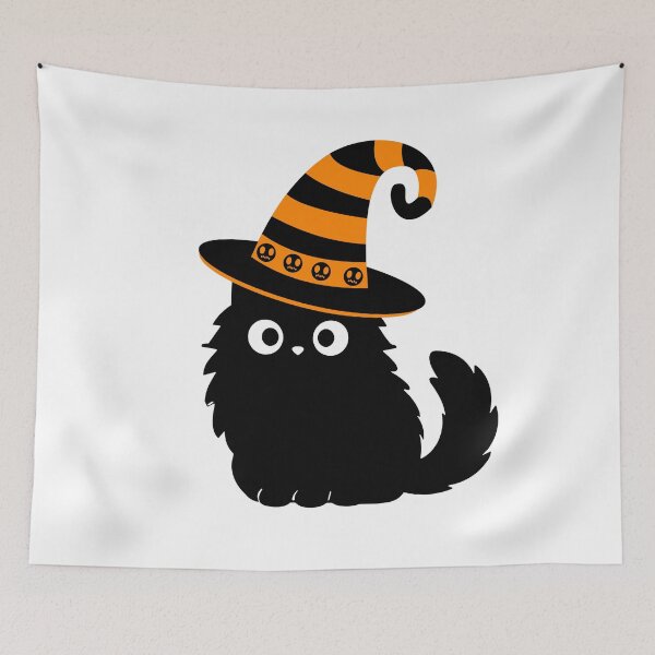 Item preview, Halloween Black Cat Cute designed and sold by The Retromotel.
