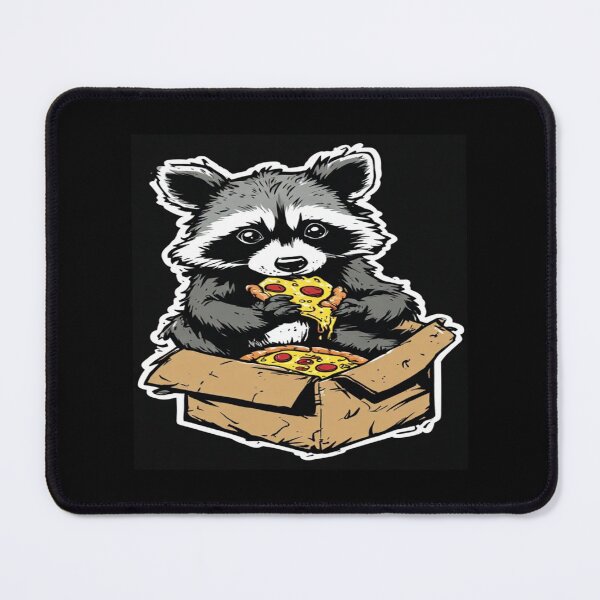 Item preview, Raccoon eating trash pizza designed and sold by NDstudio.