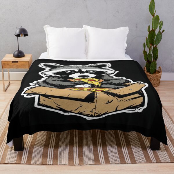 Item preview, Raccoon eating trash pizza designed and sold by NDstudio.