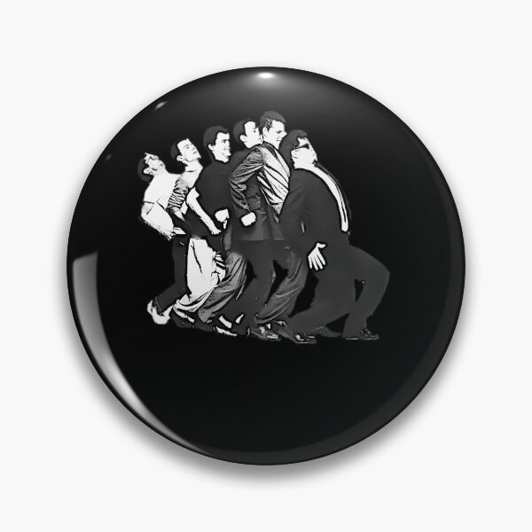 Item preview, Contrast Stencil Style Illustration of Six Men in Suits Moving designed and sold by kasunspot.