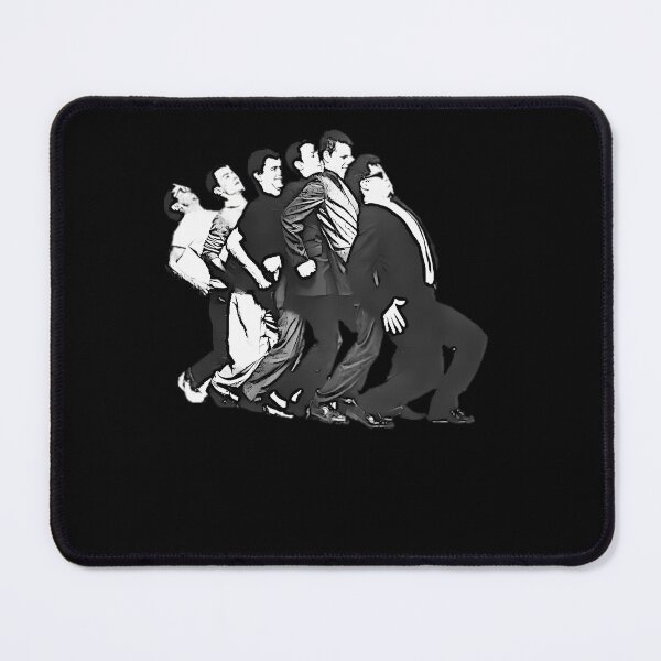 Item preview, Contrast Stencil Style Illustration of Six Men in Suits Moving designed and sold by kasunspot.